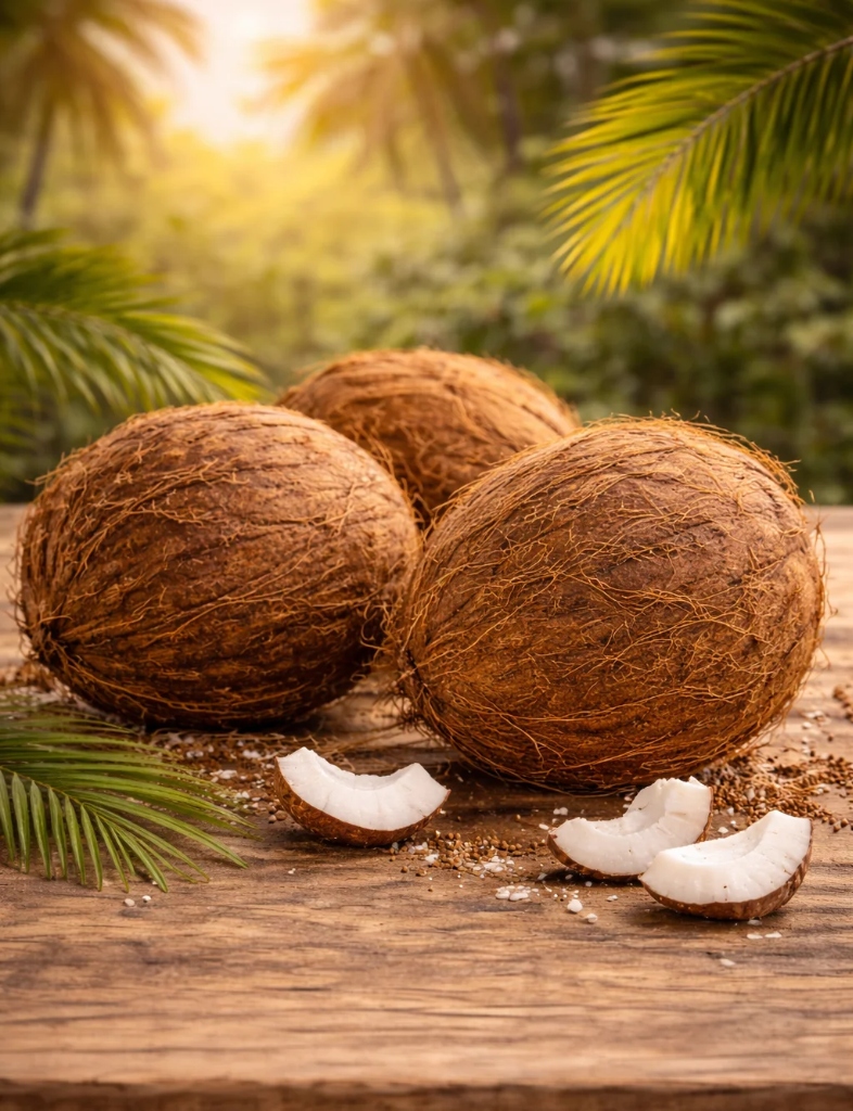 Whole Mature Coconuts